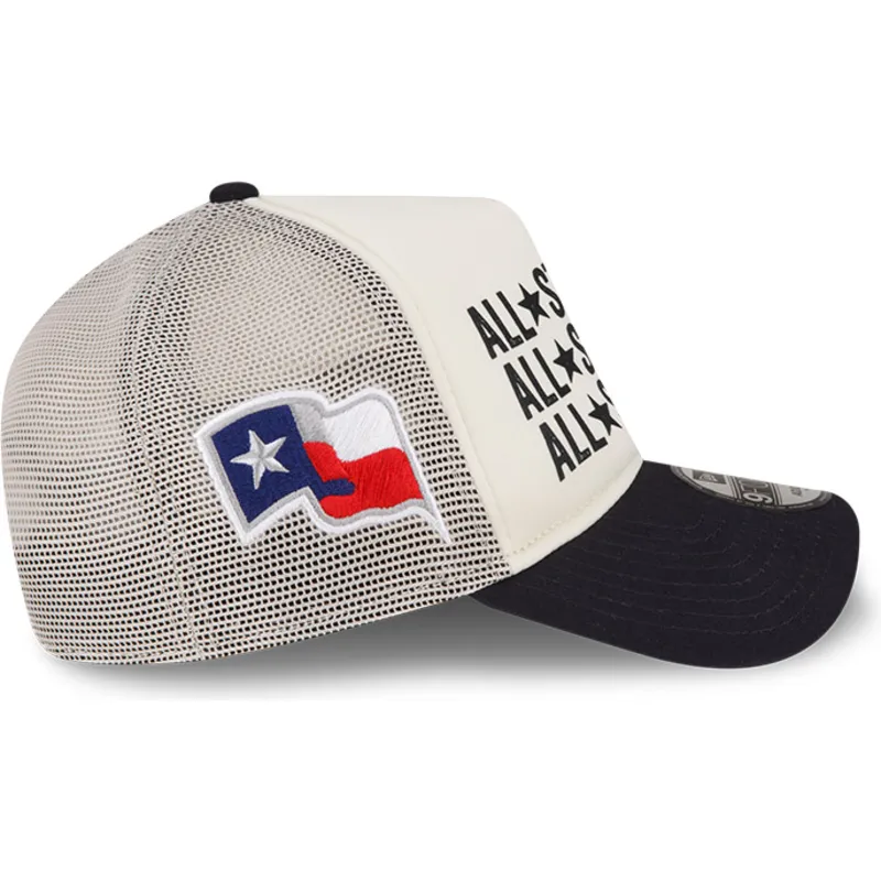 bezowo-granatowa-czapka-trucker-a-frame-all-star-game-texas-rangers-mlb-od-new-era