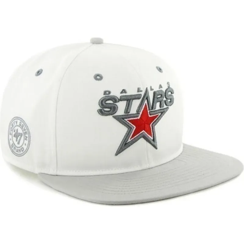 cappelli-piatta-bianco-snapback-dei-dallas-stars-nhl-di-47-brand