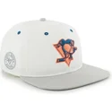 cappello-snapback-piatto-bianco-pittsburgh-penguins-nhl-di-47-brand