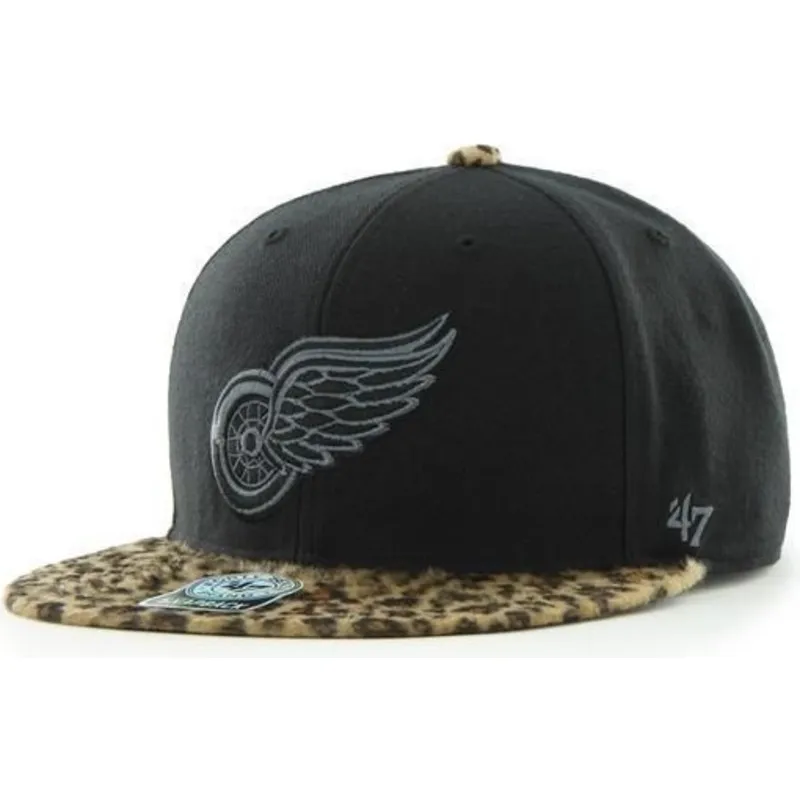cappelli-piatta-nero-snapback-dei-detroit-red-wings-nhl-di-47-brand cappelli-piatta-nero-snapback-dei-detroit-red-wings-nhl-di-47-brand