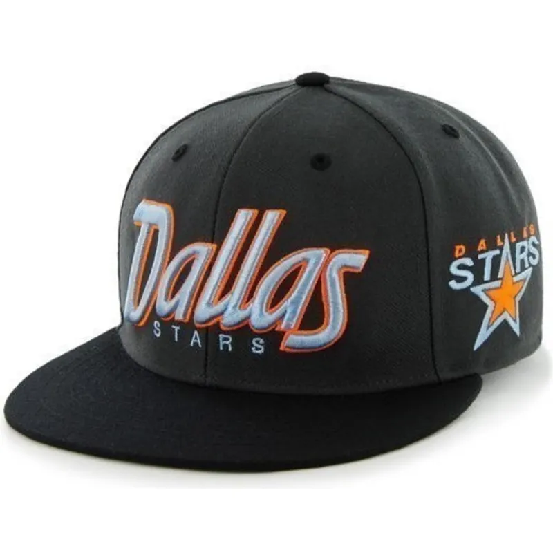 cappelli-piatta-nero-snapback-de-letras-dei-dallas-stars-nhl-di-47-brand