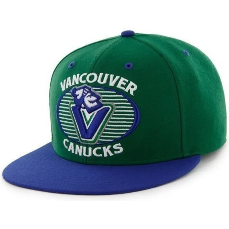 cappelli-piatta-verde-snapback-dei-vancouver-canucks-nhl-di-47-brand