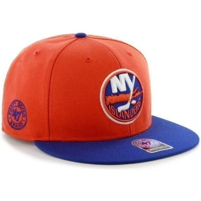 cappelli-piatta-arancia-snapback-dei-new-york-islanders-nhl-di-47-brand