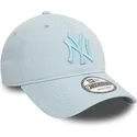 cappellino-curvo-azzurro-regolabile-con-logo-blu-9twenty-league-essential-dei-new-york-yankees-mlb-di-new-era