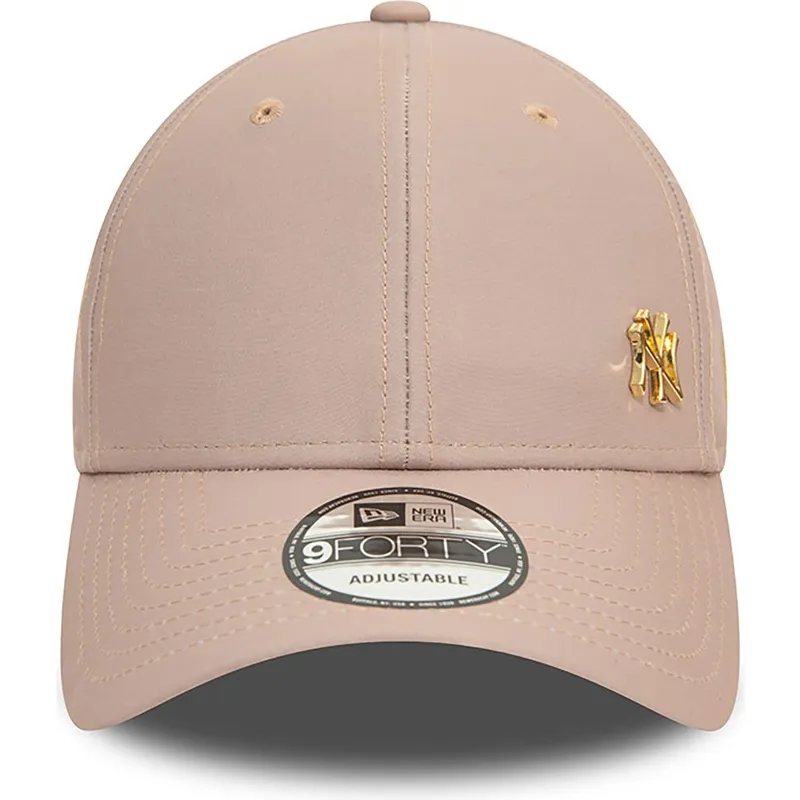 cappelli-curva-beige-cinghia-regolabile-dorado-9forty-flawless-dei-new-york-yankees-mlb-di-new-era