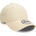 beige-verstellbare-kappe-mit-gebogenem-schirm-und-rotem-logo-9forty-essential-von-new-era