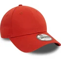 casquette-courbee-rouge-ajustable-9forty-essential-new-era