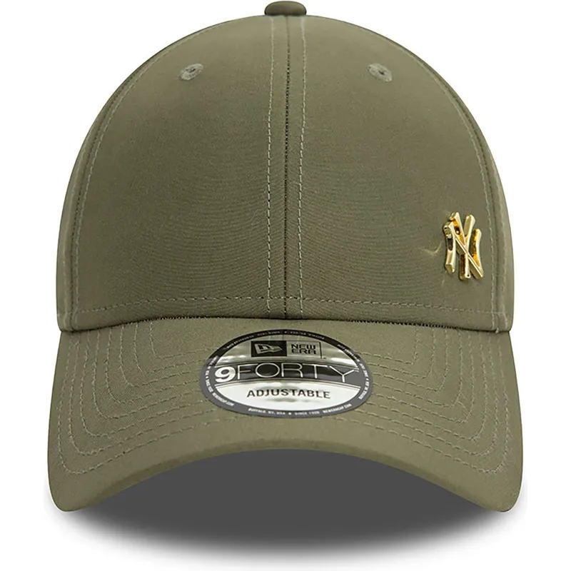 cappelli-curva-verde-cinghia-regolabile-dorado-9forty-flawless-dei-new-york-yankees-mlb-di-new-era
