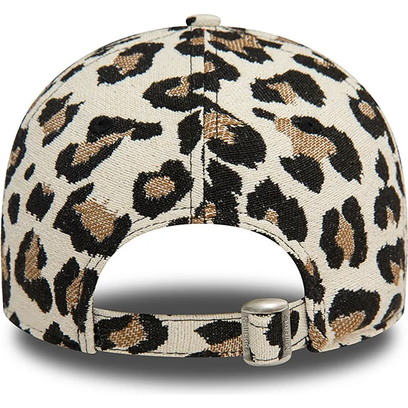 mutzen-gebogen-leopard-verstellbares-band-9forty-der-new-york-yankees-mlb-von-new-era