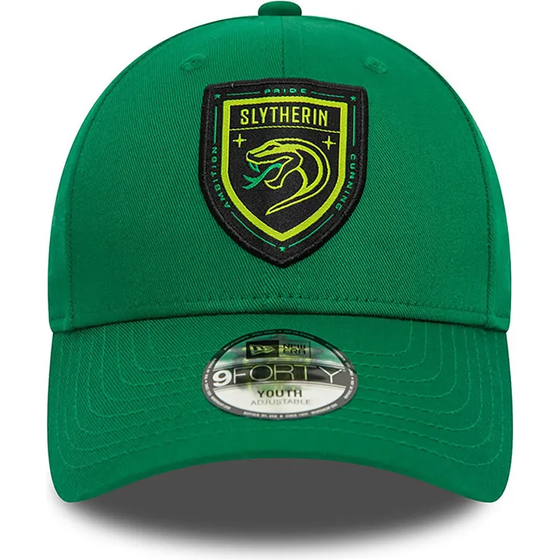cappellino-curvo-verde-snapback-per-bambino-9forty-di-slytherin-harry-potter-di-new-era