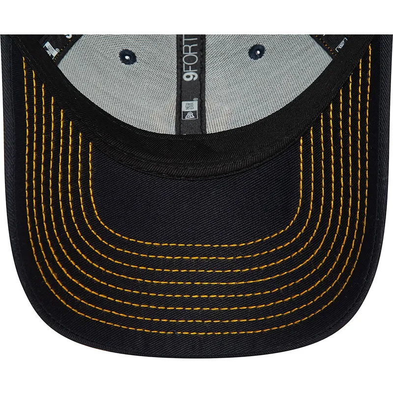 new-era-new-york-yankees-mlb-9forty-stitch-justerbar-marinebla-buet-kasket-med-orange-logo-til-drenge