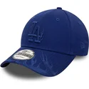 verstellbare-blaue-kappe-mit-gebogenem-schirm-und-blauem-logo-9forty-flame-der-los-angeles-dodgers-mlb-von-new-era