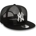 cappellino-trucker-piatto-nero-9fifty-embroidered-mesh-dei-new-york-yankees-mlb-di-new-era