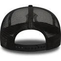 schwarze-9fifty-flat-brim-trucker-kappe-mit-gesticktem-mesh-der-new-york-yankees-mlb-von-new-era