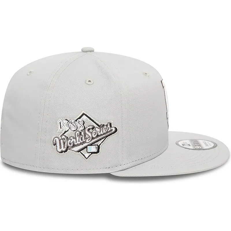 cappelli-piatta-grigio-snapback-9fifty-seasonal-flower-dei-los-angeles-dodgers-mlb-di-new-era