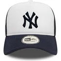 casquette-trucker-blanche-et-bleue-marine-a-frame-world-series-new-york-yankees-mlb-new-era