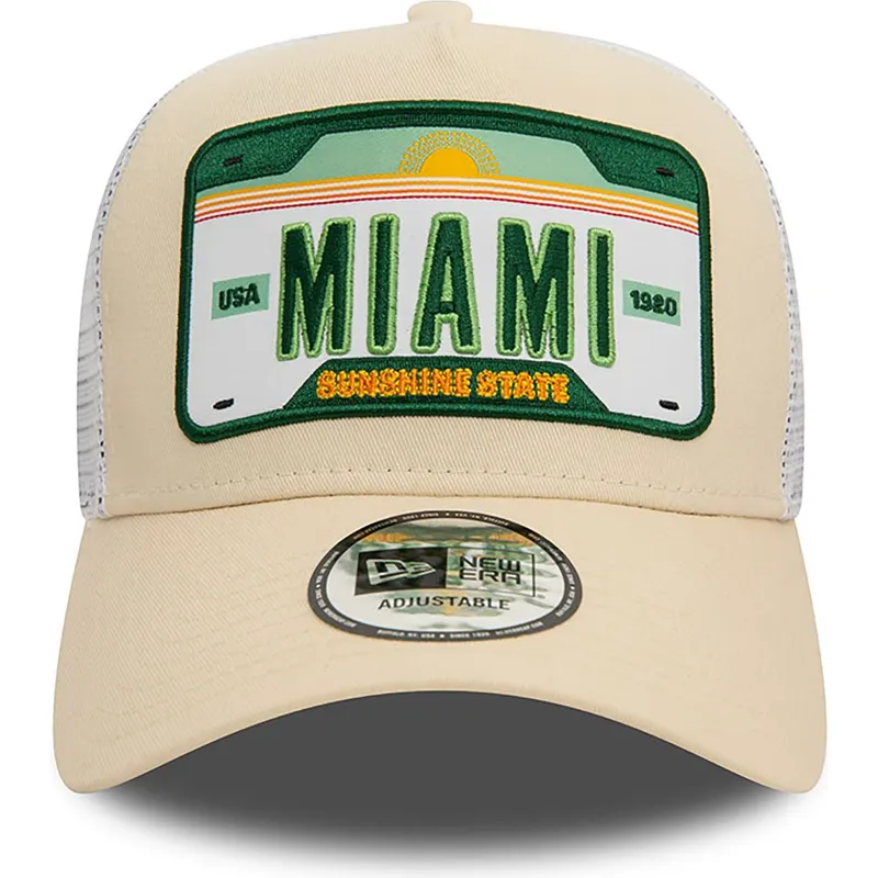 cappelli-curva-beige-snapback-a-frame-license-plate-dei-miami-ciudades-y-playas-di-new-era cappelli-curva-beige-snapback-a-frame-license-plate-dei-miami-ciudades-y-playas-di-new-era