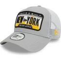cappelli-curva-grigio-snapback-a-frame-license-plate-dei-new-york-ciudades-y-playas-di-new-era