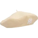 basco-beige-da-donna-wool-beret-dei-new-york-yankees-mlb-di-new-era