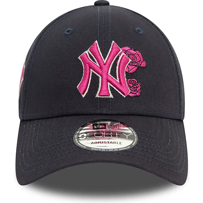 cappellino-curvo-blu-marino-regolabile-con-logo-rosa-9forty-flower-icon-dei-new-york-yankees-mlb-di-new-era