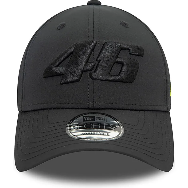 mutzen-gebogen-schwarz-verstellbares-band-9forty-geo-undervisor-print-der-valentino-rossi-vr46-motogp-von-new-era mutzen-gebogen-schwarz-verstellbares-band-9forty-geo-undervisor-print-der-valentino-rossi-vr46-motogp-von-new-era