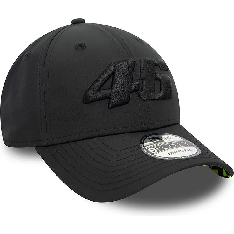 mutzen-gebogen-schwarz-verstellbares-band-9forty-geo-undervisor-print-der-valentino-rossi-vr46-motogp-von-new-era mutzen-gebogen-schwarz-verstellbares-band-9forty-geo-undervisor-print-der-valentino-rossi-vr46-motogp-von-new-era