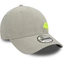 casquette-courbee-grise-ajustable-9forty-suede-valentino-rossi-vr46-motogp-new-era