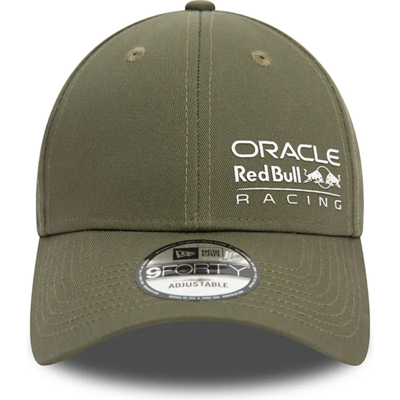 cappellino-con-visiera-curva-verde-regolabile-9forty-seasonal-di-red-bull-racing-formula-1-di-new-era