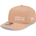 new-era-curved-brim-9fifty-seasonal-flower-red-bull-racing-formula-1-beige-snapback-cap