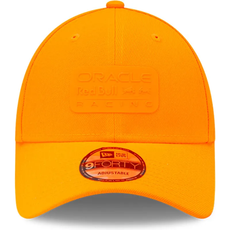 orangefarbene-verstellbare-curved-cap-9forty-neon-von-red-bull-racing-formula-1-von-new-era
