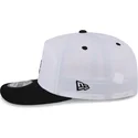 weisse-und-schwarze-gebogene-snapback-kappe-golfer-chrome-logo-der-los-angeles-dodgers-mlb-von-new-era