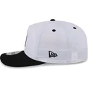 new-era-mlb-new-york-yankees-golfer-snapback-kappe-mit-gebogenem-schirm-in-weiss-und-schwarz-mit-chrome-logo