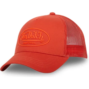 Cappellino trucker arancione LOG06 di Von Dutch