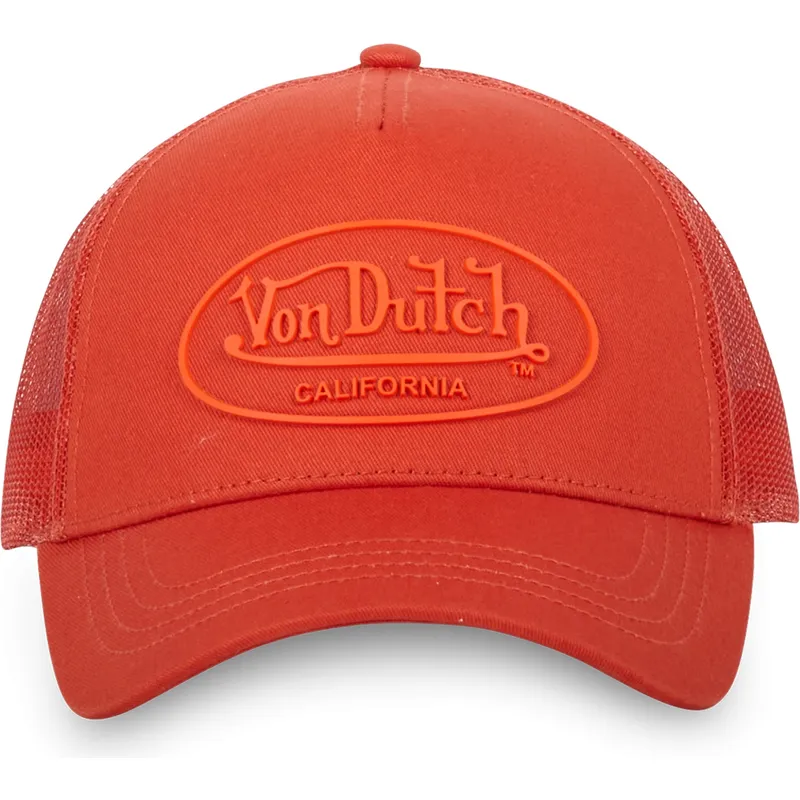 gorra-trucker-arancione-log06-di-von-dutch