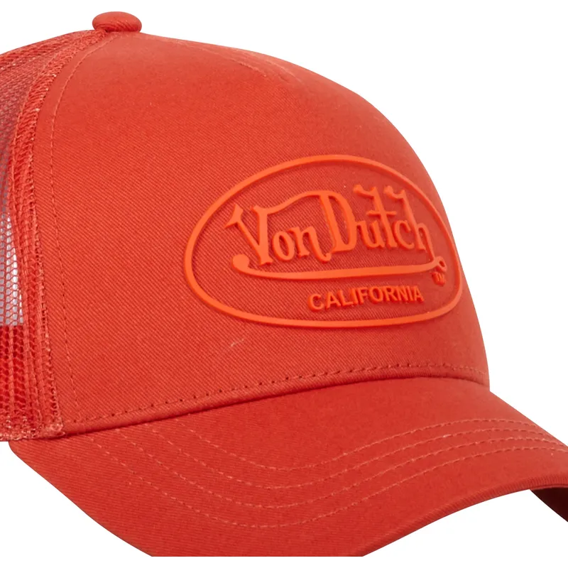 gorra-trucker-arancione-log06-di-von-dutch