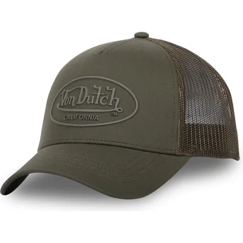 Gorra trucker verde LOG07 di Von Dutch