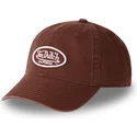 casquette-courbee-marron-ajustable-log-cof-von-dutch