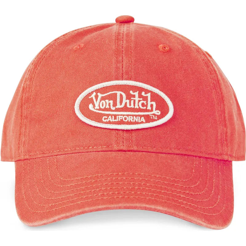 cappellino-visiera-curva-arancione-regolabile-log-fla-di-von-dutch