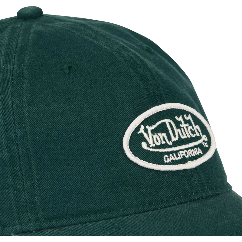 verstellbare-grune-curved-cap-log-for-von-von-dutch