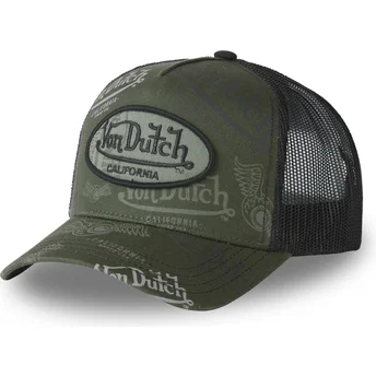 Czapka trucker zielono-czarna CAFE01 Von Dutch