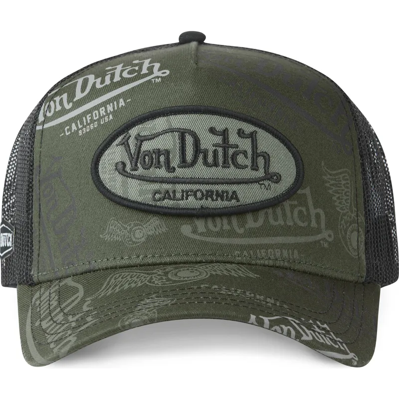 von-dutch-cafe01-gron-og-sort-trucker-kasket