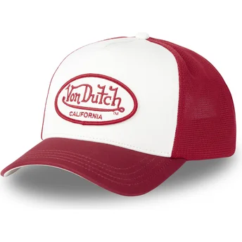 Gorra trucker blanca y roja CHIL de Von Dutch