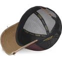 von-dutch-crew18-kastanienbraune-schwarze-und-braune-trucker-kappe