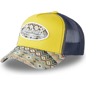 Von Dutch ETH02 gul og marineblå trucker cap