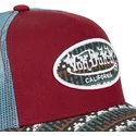 cappellino-trucker-rosso-e-blu-eth03-di-von-dutch