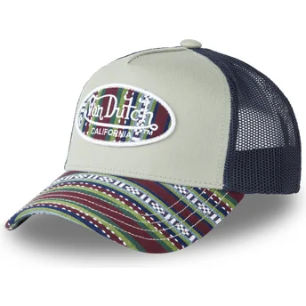 Cappellino trucker verde e blu ETH04 di Von Dutch