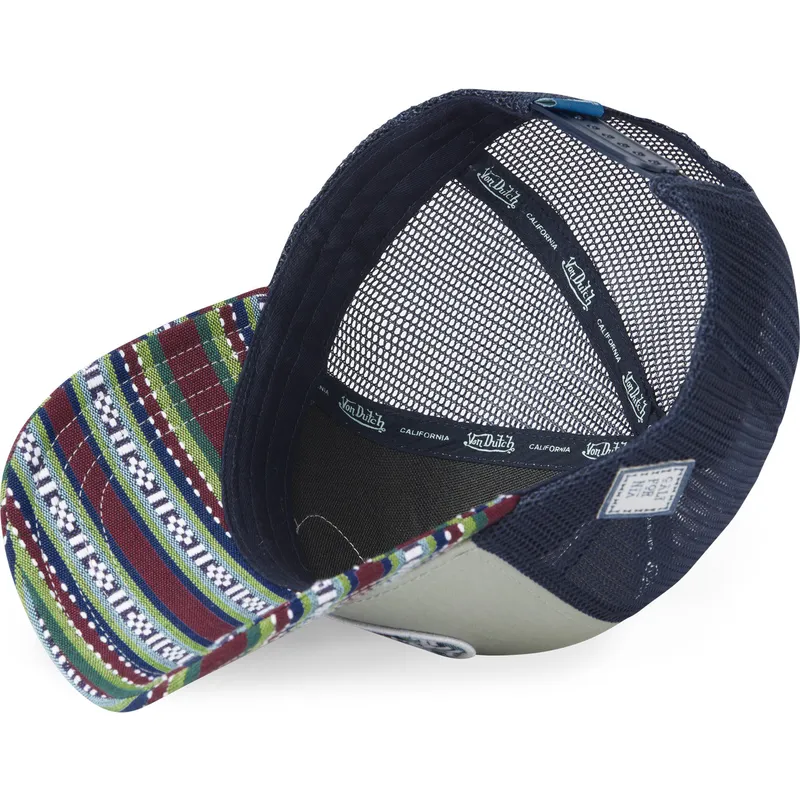 czapka-trucker-zielono-niebieska-eth04-od-von-dutch