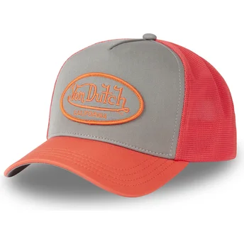 Von Dutch FLAM grå og orange trucker kasket