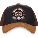 snapback-curva-nera-e-marrone-vint03-di-von-dutch