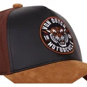 snapback-curva-nera-e-marrone-vint03-di-von-dutch